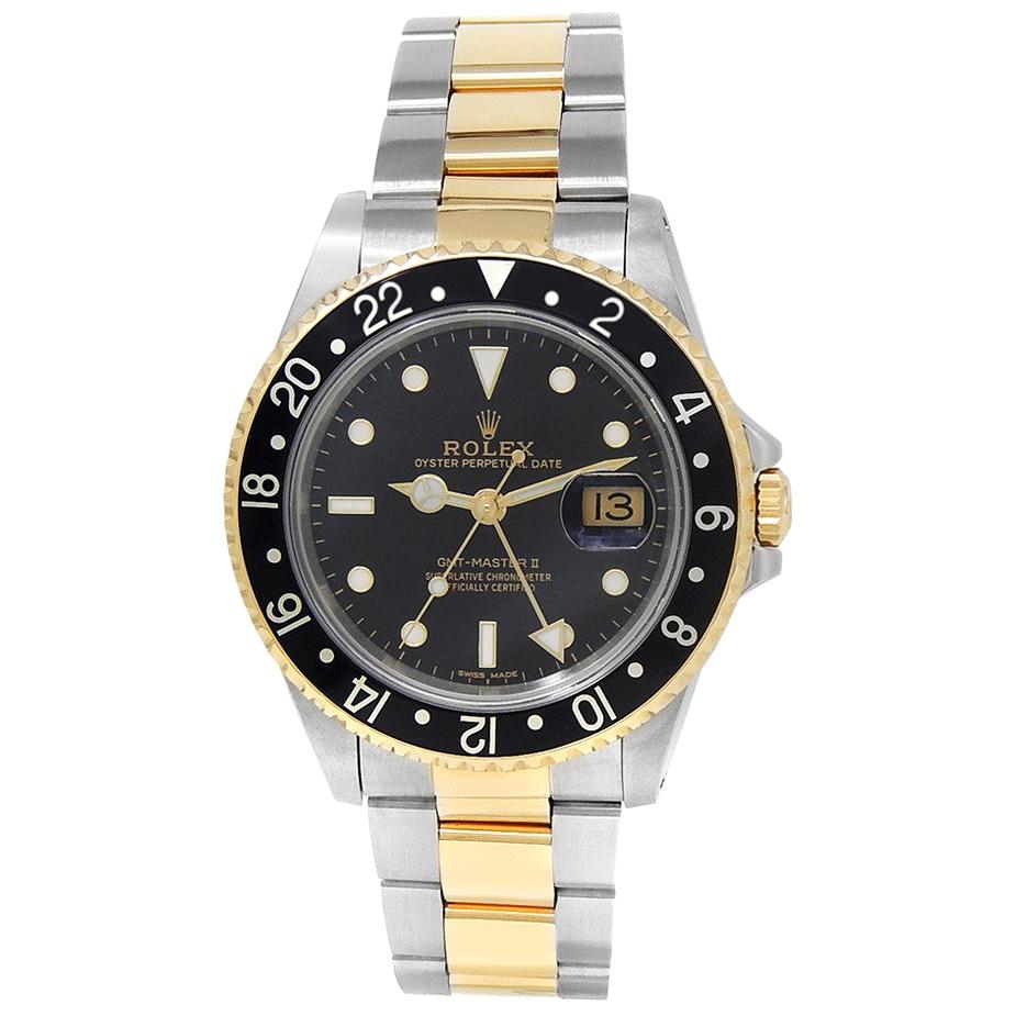 gmt master 2 black gold