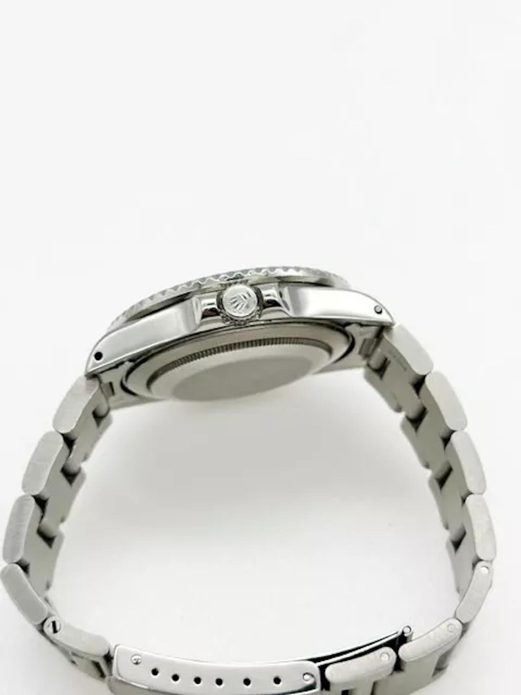 Rolex GMT Master II 16760 Coke Fat Lady 40mm Schwarz & Rot Lünette Edelstahl Herren