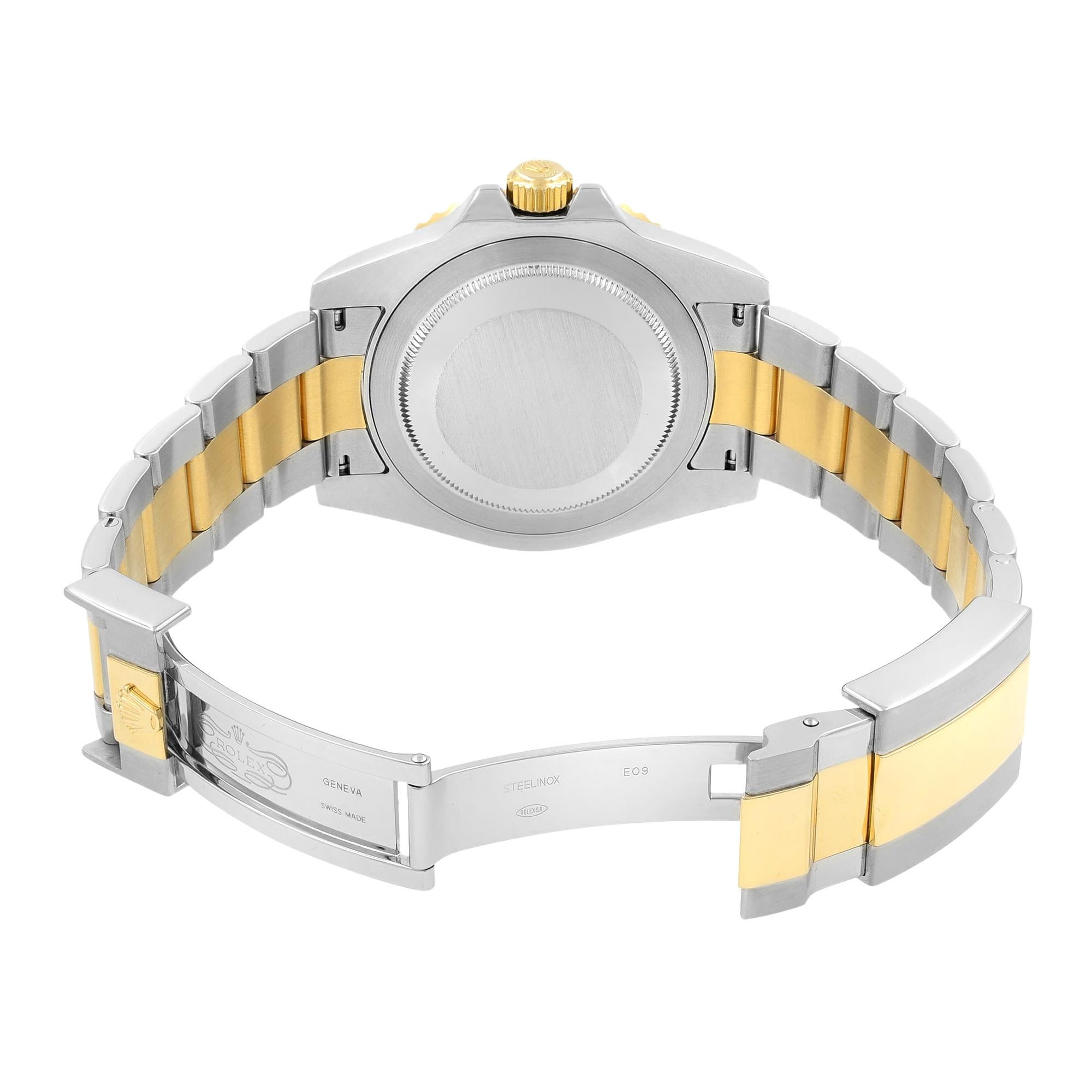 Rolex GMT-Master II 18K Gold Steel Black Dial Automatic Men's Watch 116713LN 2