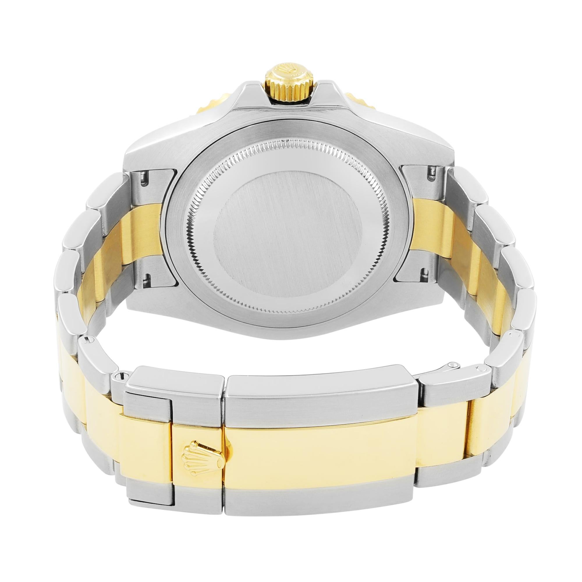Rolex GMT-Master II 18K Gold Steel Black Dial Automatic Men's Watch 116713LN 3