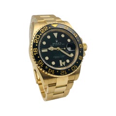 Rolex GMT-Master II 18k Yellow Gold Black Dial Ref. 116718LN Ceramic Bezel