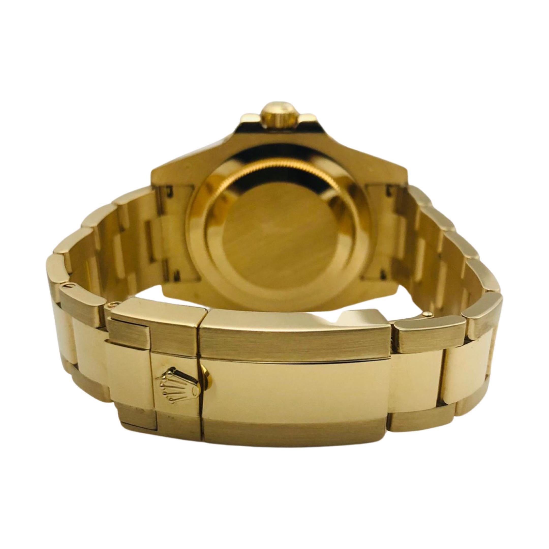 Rolex GMT-Master II 18k Gelbgold schwarzes Zifferblatt Ref. 116718LN Keramik Lünette 1