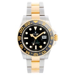 Used Rolex GMT-Master II 2-Tone Men's Watch 116713 with Green Gmt Hand