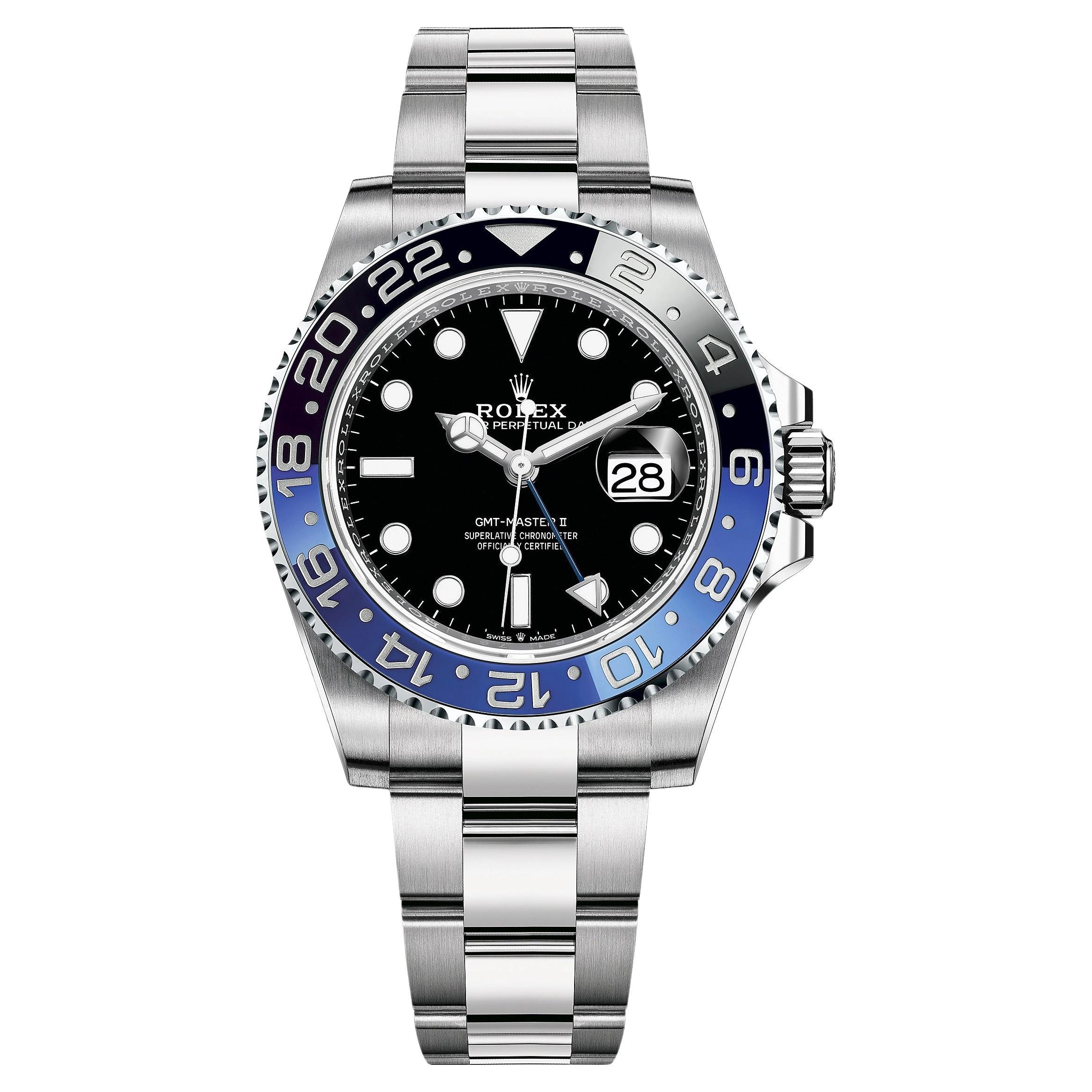 Rolex GMTMaster II Batman Batgirl Jubilee Men's Watch 126710blnr For