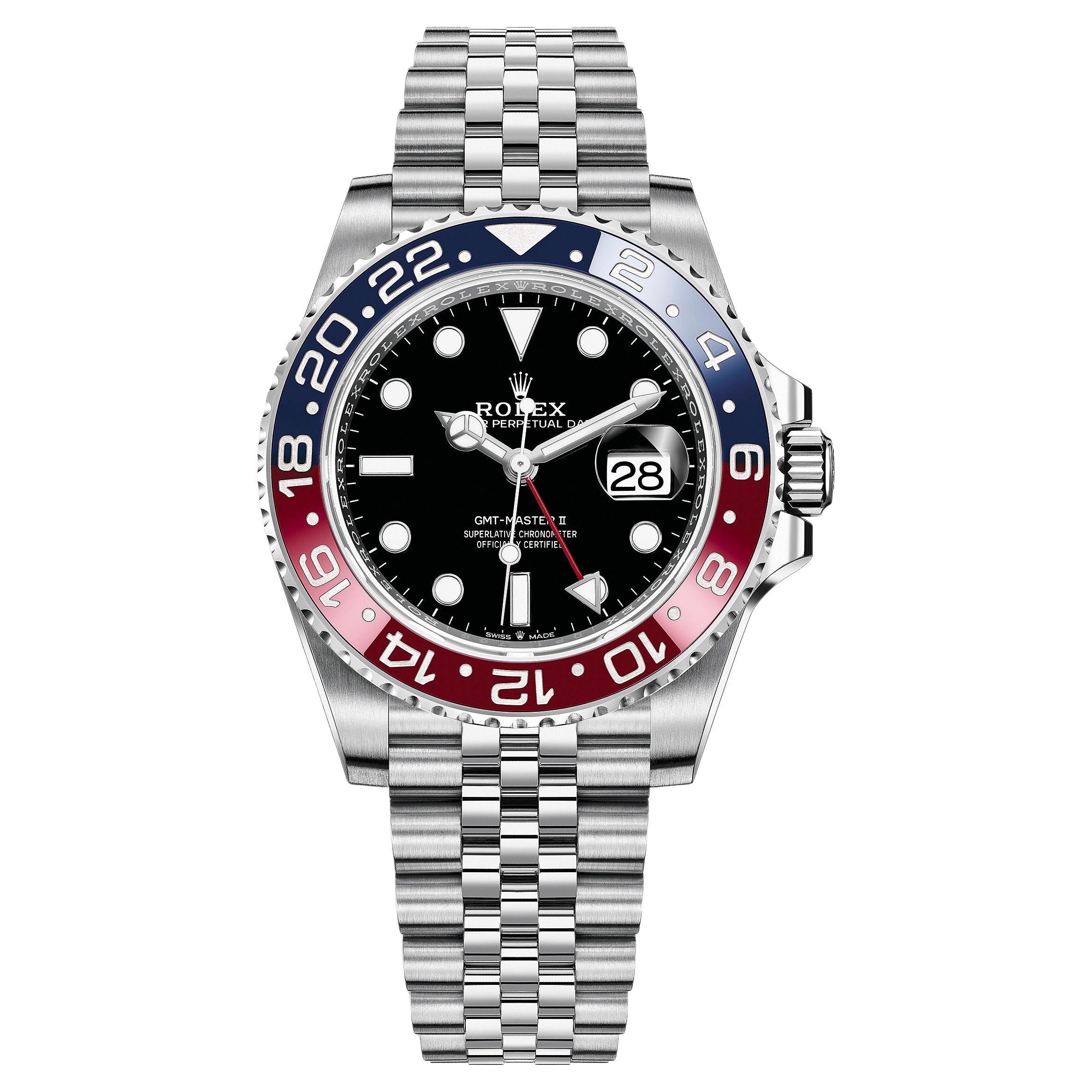 Rolex GMT-Master II, Pepsi, 126710BLRO, 2022, Unworn Watch, B+P For Sale