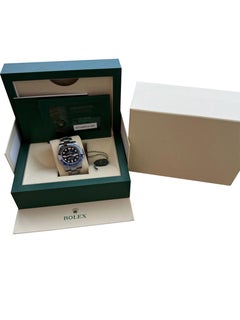 Rolex GMT Master II 40mm Black Blue Batman Bezel Steel Mens Watch 126710BLNR