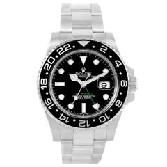 Rolex GMT Master II Black Dial Green Hand Men's Watch 116710