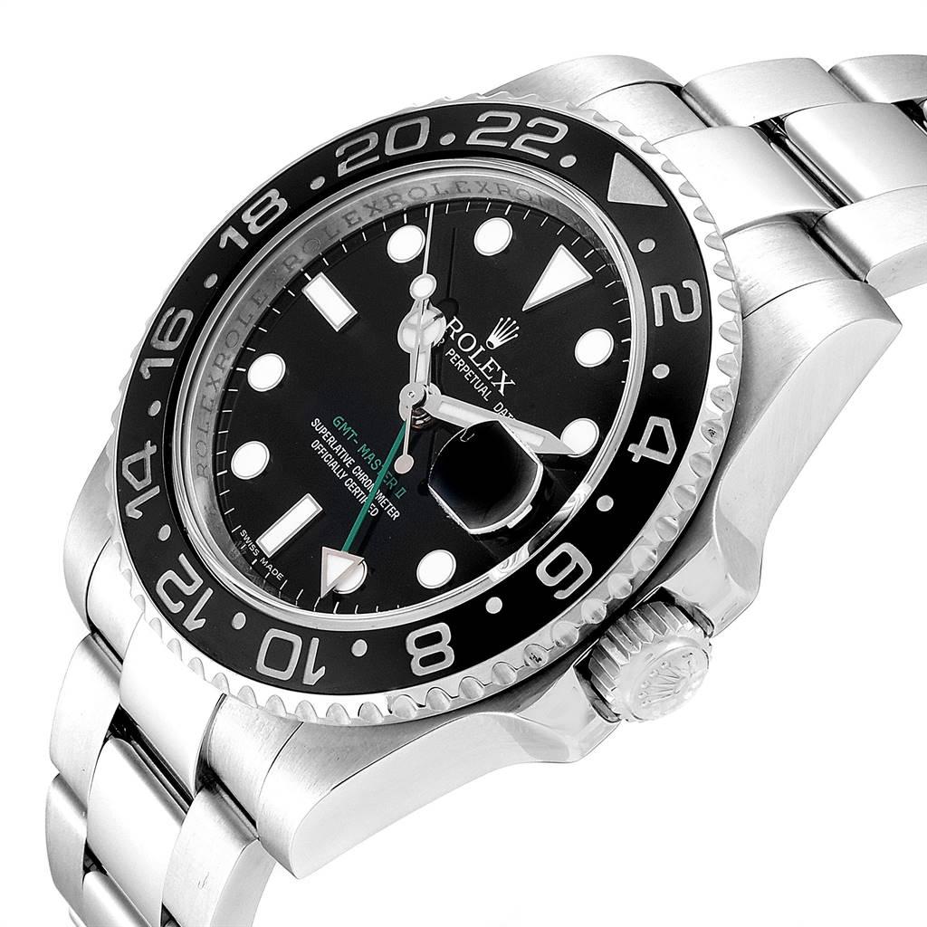 Men's Rolex GMT Master II Black Dial Green Hand Men’s Watch 116710