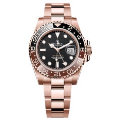 Rolex GMT-Master II Everose Black Dial Oyster Bracelet Watch 126715CHNR
