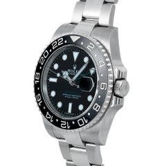 Rolex GMT-Master II Oystersteel Watch with Bi-Directional Ceramic Bezel 116