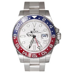 Rolex GMT Master II 40mm Pepsi Meteorite Dial Oyster White Gold 126719BLRO, 2022