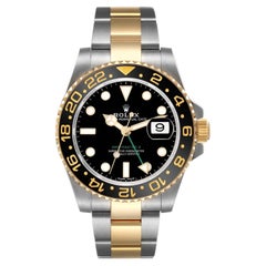 Rolex GMT-Master II 40mm Acciaio Oro Giallo Lunetta in Ceramica Bicolore 116713LN