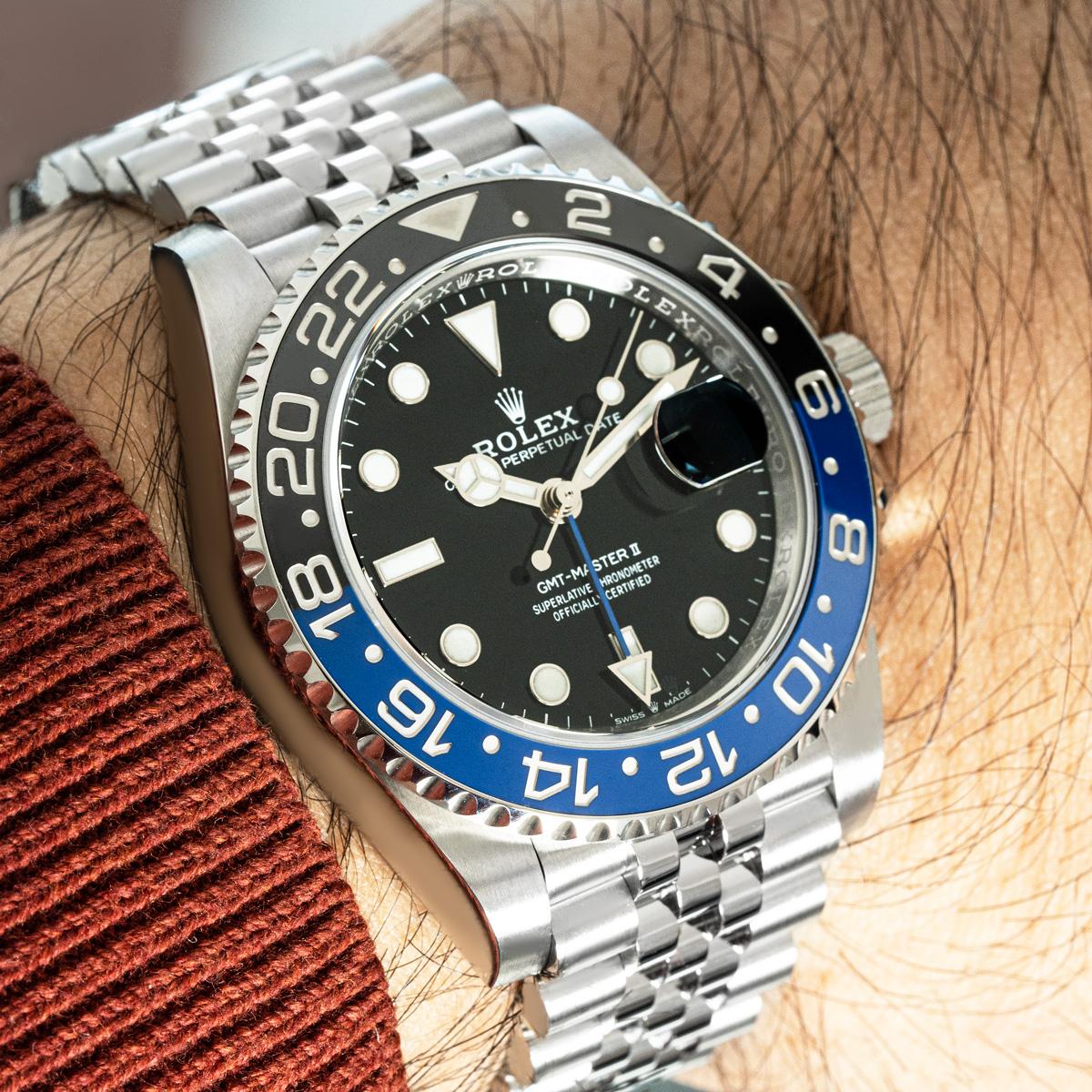 Rolex GMT-Master II Batgirl 126710BLNR In Excellent Condition In London, GB