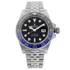 Rolex GMT-Master II Batgirl Steel Black Dial Automatic Mens Watch 126710BLNR