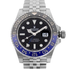 Rolex GMT-Master II Batgirl Steel Jubilee Black Dial Mens Watch 126710BLNR