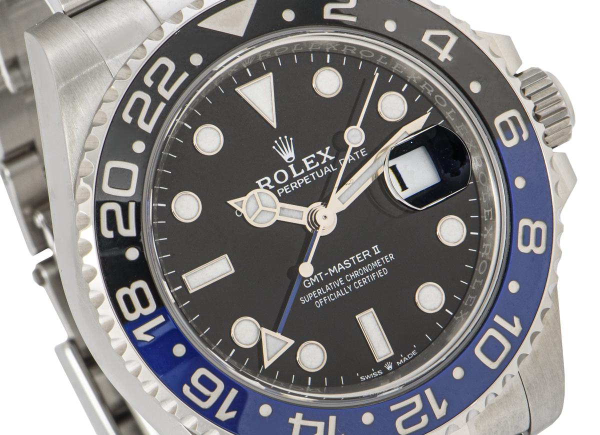 Men's Rolex GMT-Master II Batman 126710BLNR For Sale