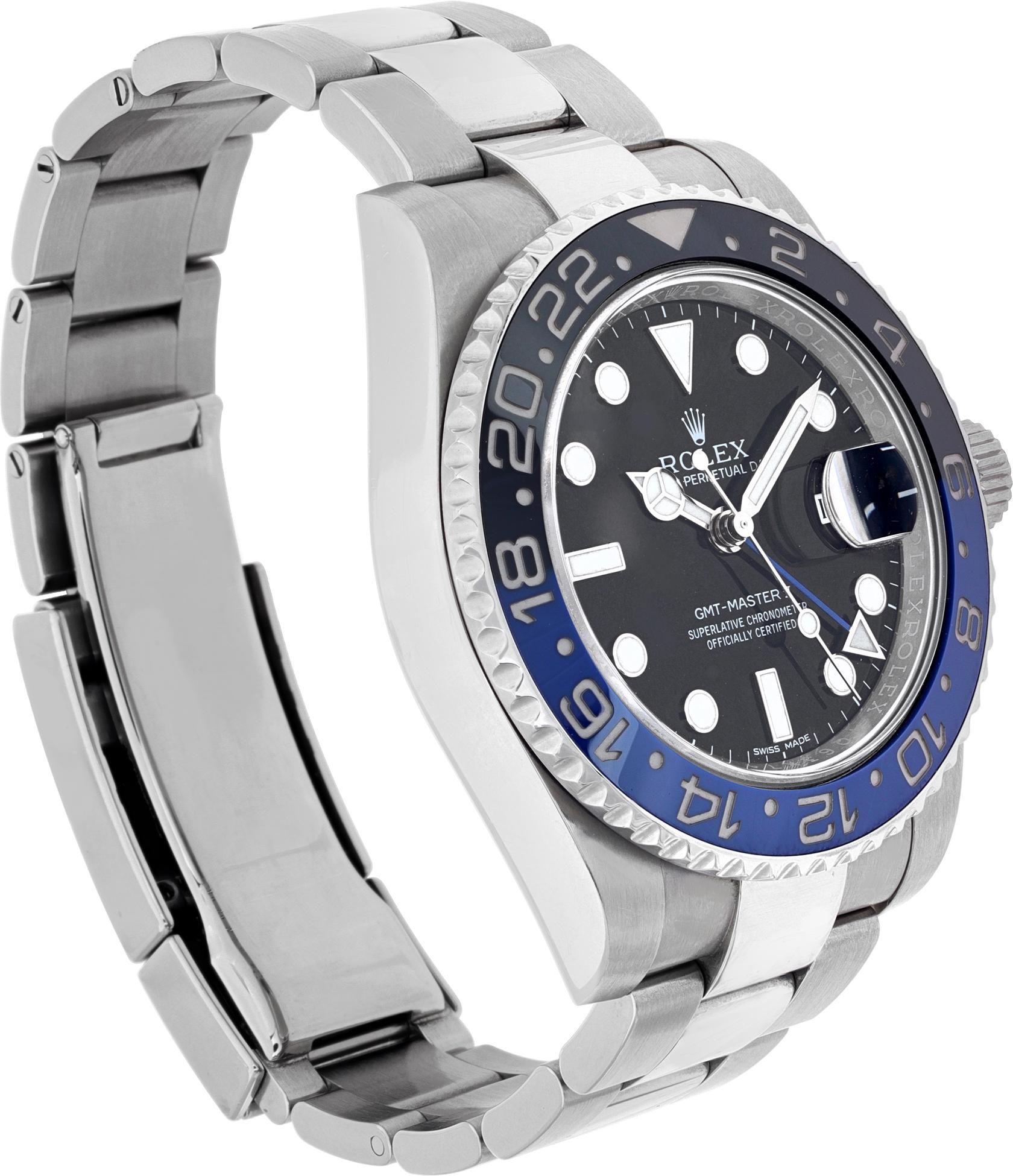 Rolex GMT Master II Batman 40mm 116710blnr In Excellent Condition In Surfside, FL