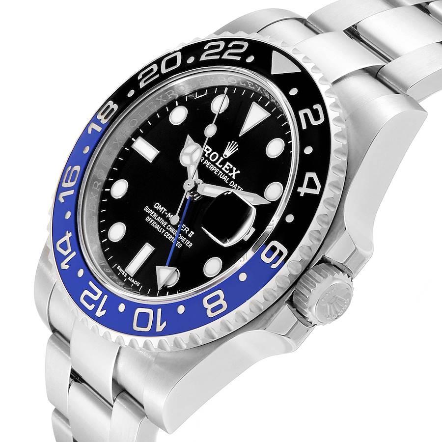 Rolex GMT Master II Batman Blue Black Ceramic Bezel Steel Watch 116710 Box Paper 1