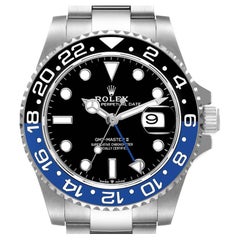 Rolex GMT Master II Batman Blue Black Ceramic Bezel Steel Watch 116710