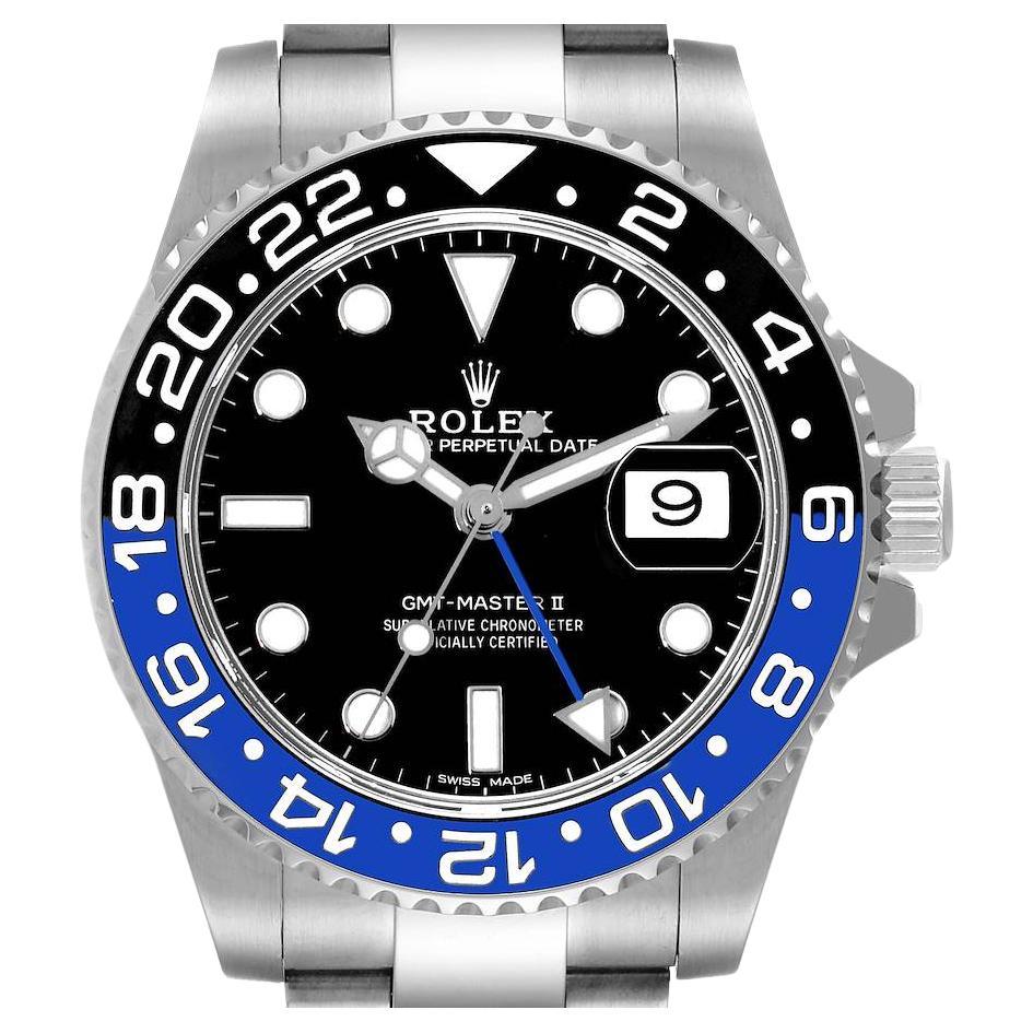 Rolex GMTMaster II Batman Stainless Steel 116710BLNR Wristwatch at