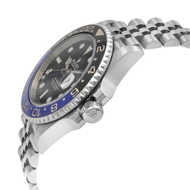 Rolex Gmt Master Ii Batman Ceramic Steel Jubilee Bracelet Watch 126710blnr For Sale At 1stdibs