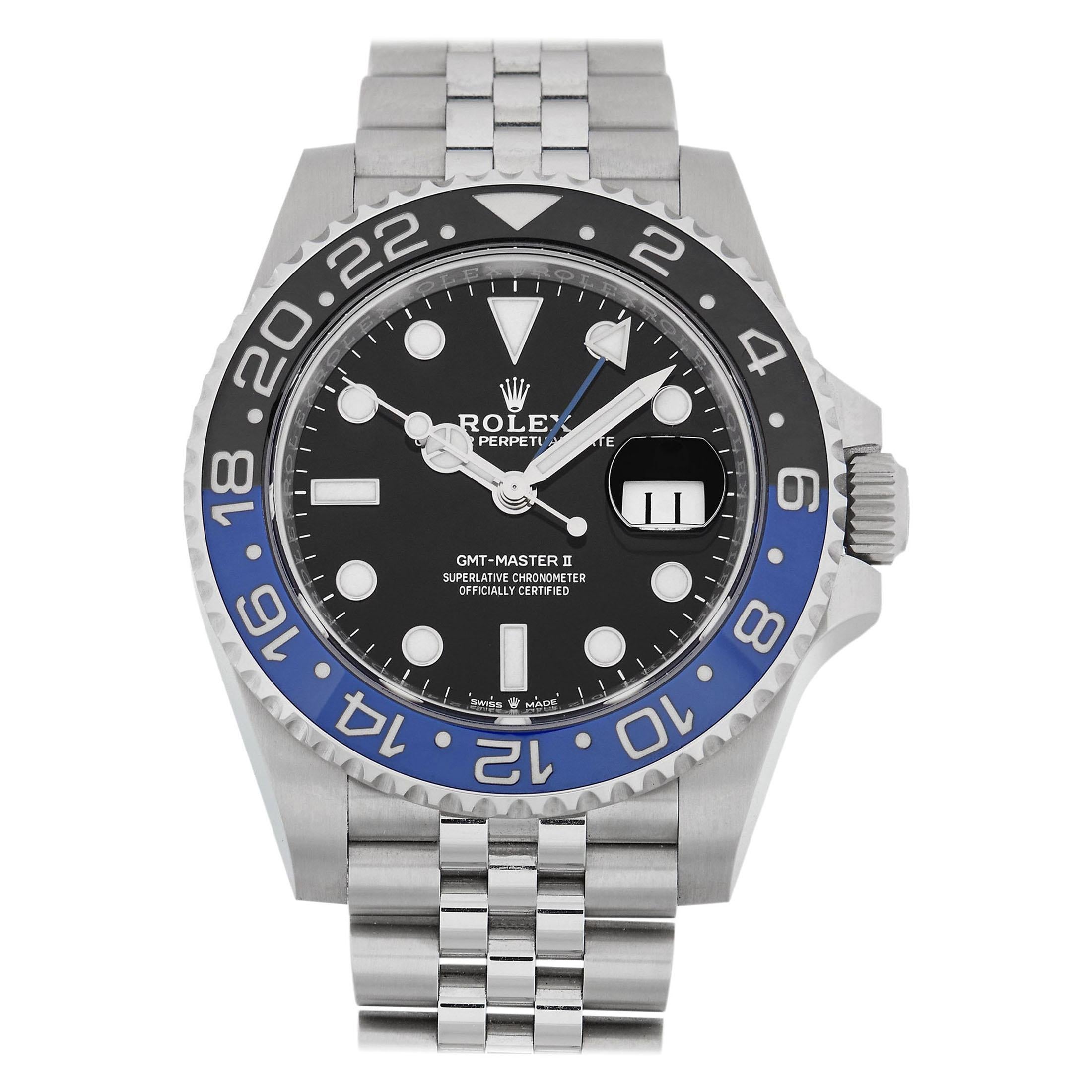 Rolex GMT-Master II Batman Jubilee Watch 126710BLNR