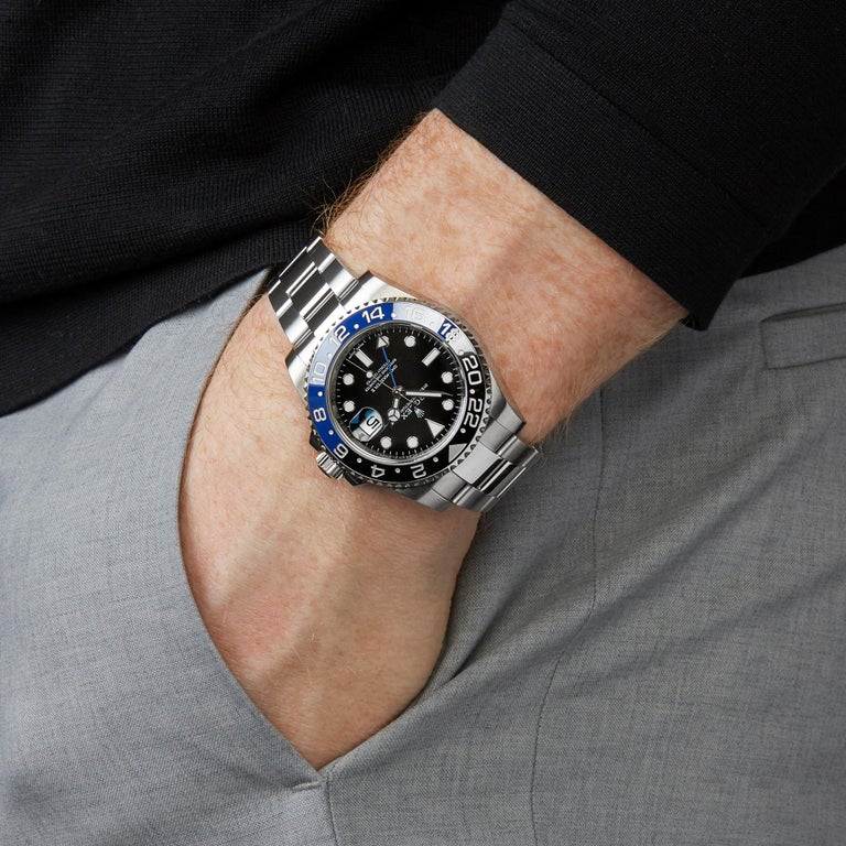 Rolex GMTMaster II Batman Stainless Steel 116710BLNR at 1stdibs