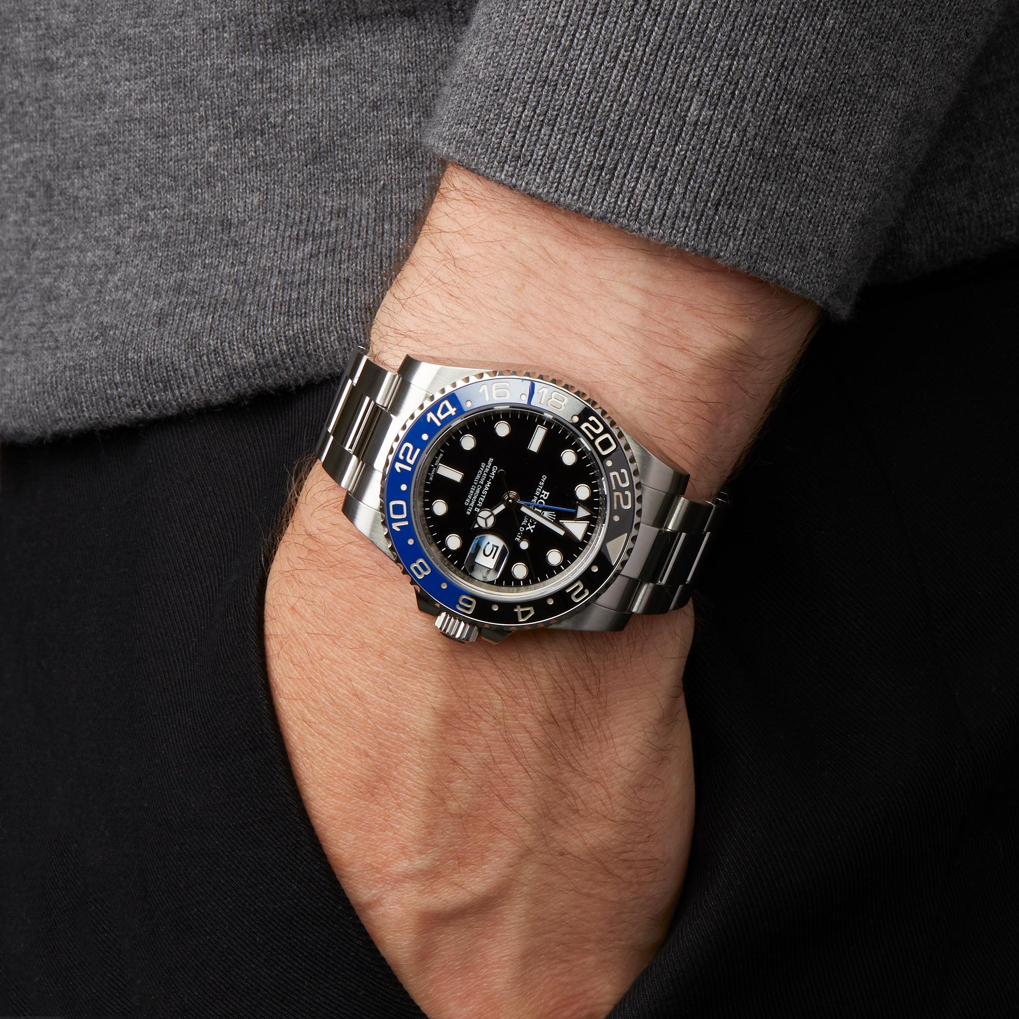 Rolex GMT Master II Batman Stainless Steel 116710BLNR Wristwatch 4