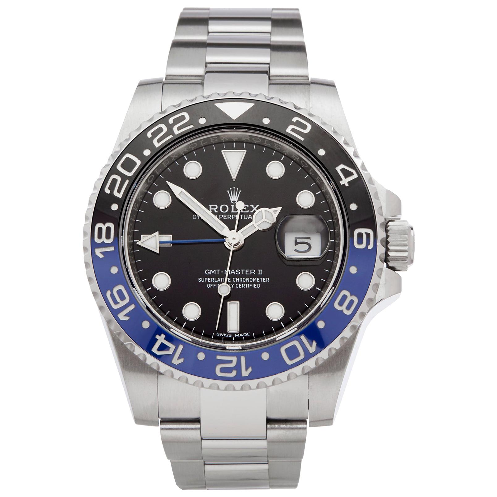 Rolex GMT Master II Batman Stainless Steel 116710BLNR Wristwatch