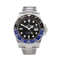 Montre-bracelet Rolex GMT Master II Batman en acier inoxydable 116710BLNR