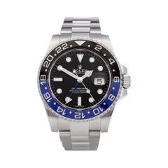 Used Rolex GMT Master II Batman Stainless Steel 116710BLNR Wristwatch