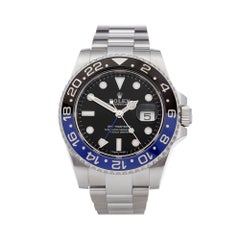 Montre-bracelet Rolex GMT-Master II Batman en acier inoxydable 116710BLNR