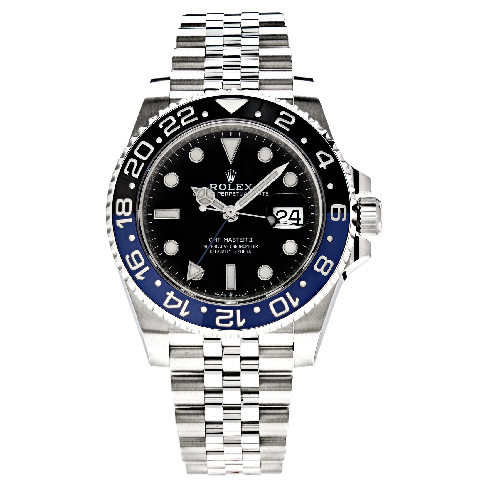 Rolex GMT Master II Batman Stainless Steel 116710BLNR Wristwatch at