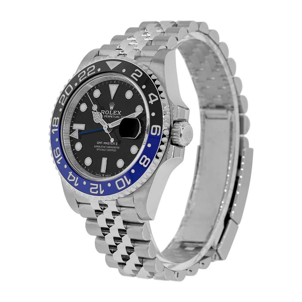The beloved Rolex Batman got an upgrade in 2019 with the addition of a jubilee bracelet and a new caliber. The 126710BLNR combines the beauty of a Pepsi bracelet and the exquisite design of the Batman bezel. The 126710BLNR Batman has a 40mm case