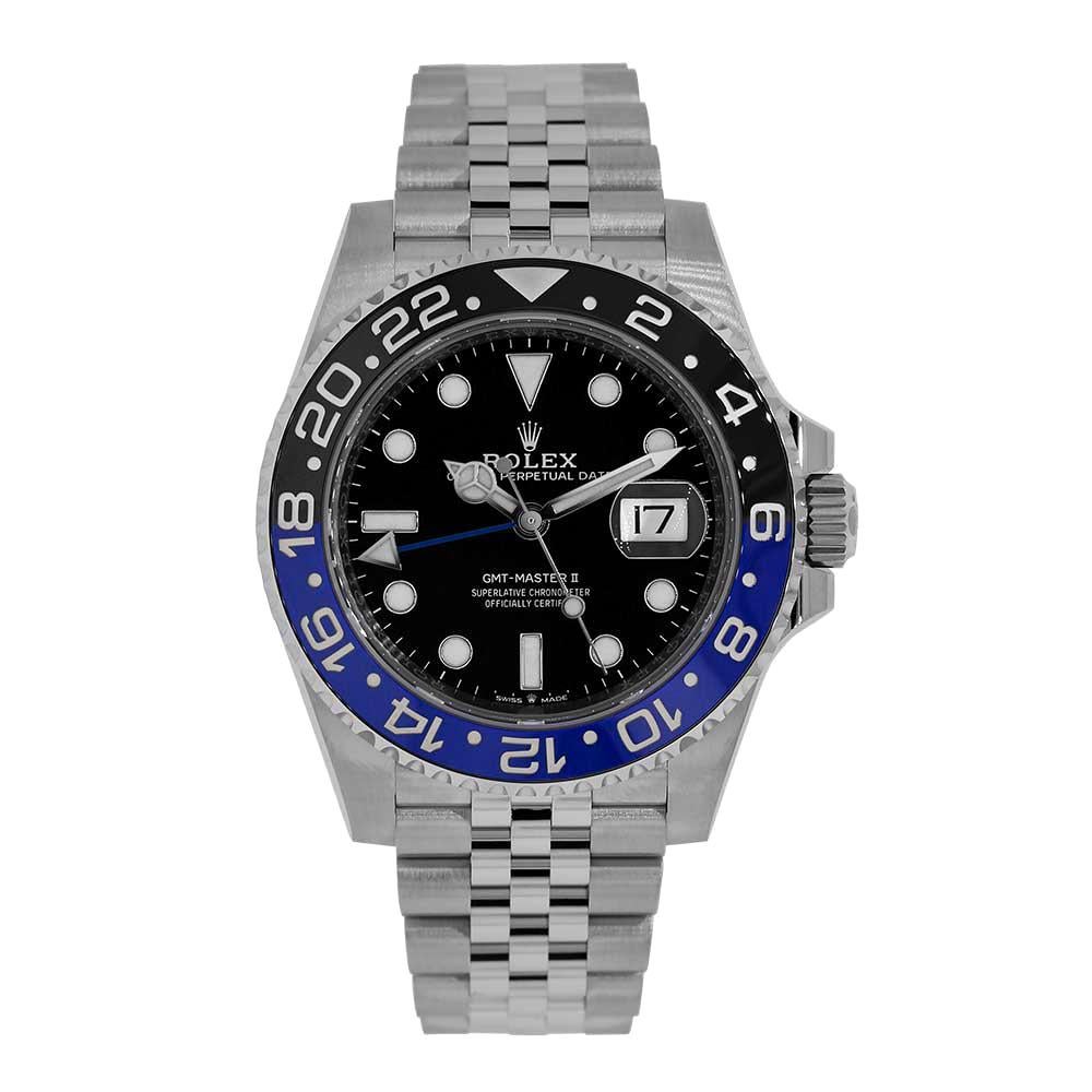 Rolex GMT Master II Batman Steel Jubilee Watch 126710BLNR