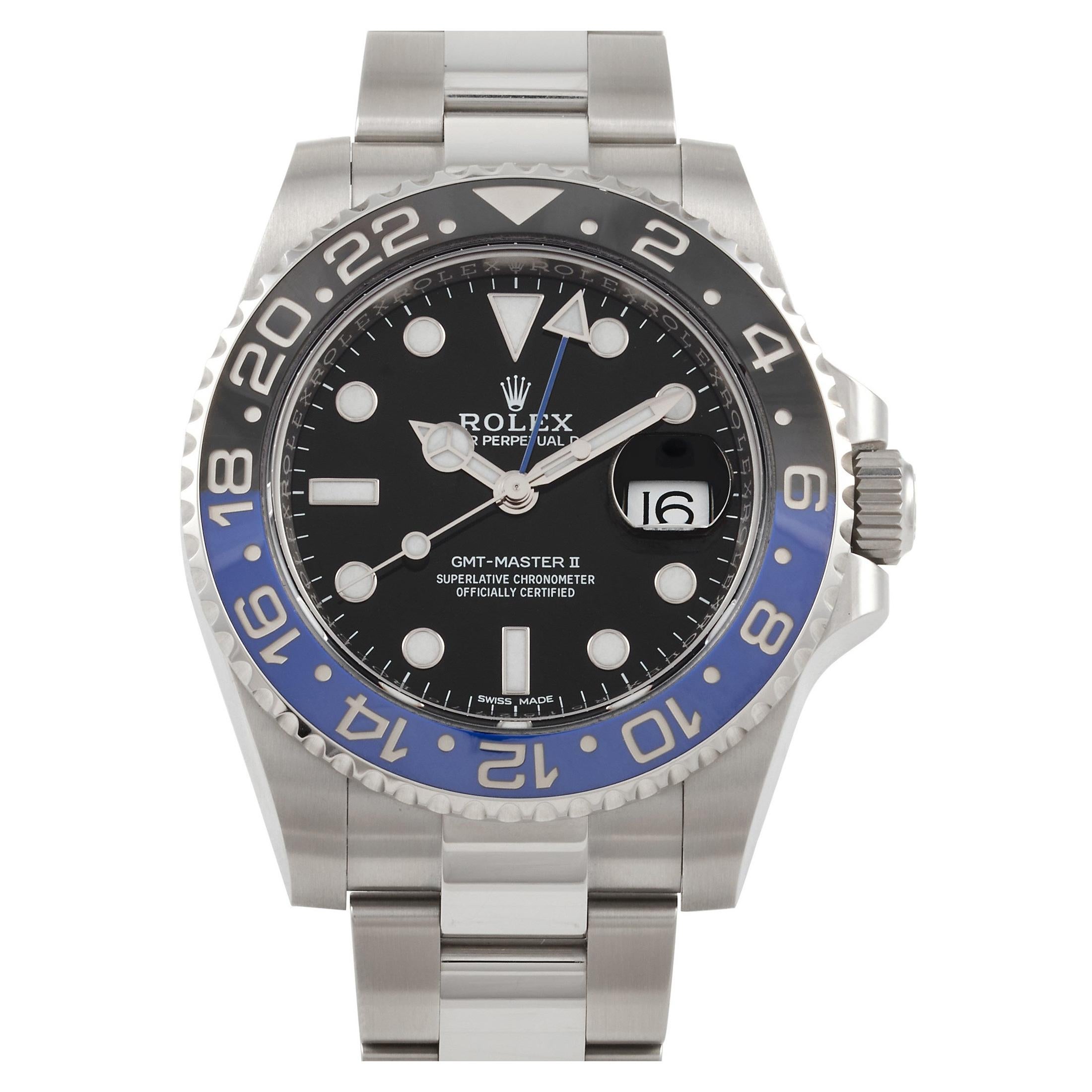 Rolex GMT-Master II Batman Stainless Steel 116710BLNR Wristwatch at 1stDibs