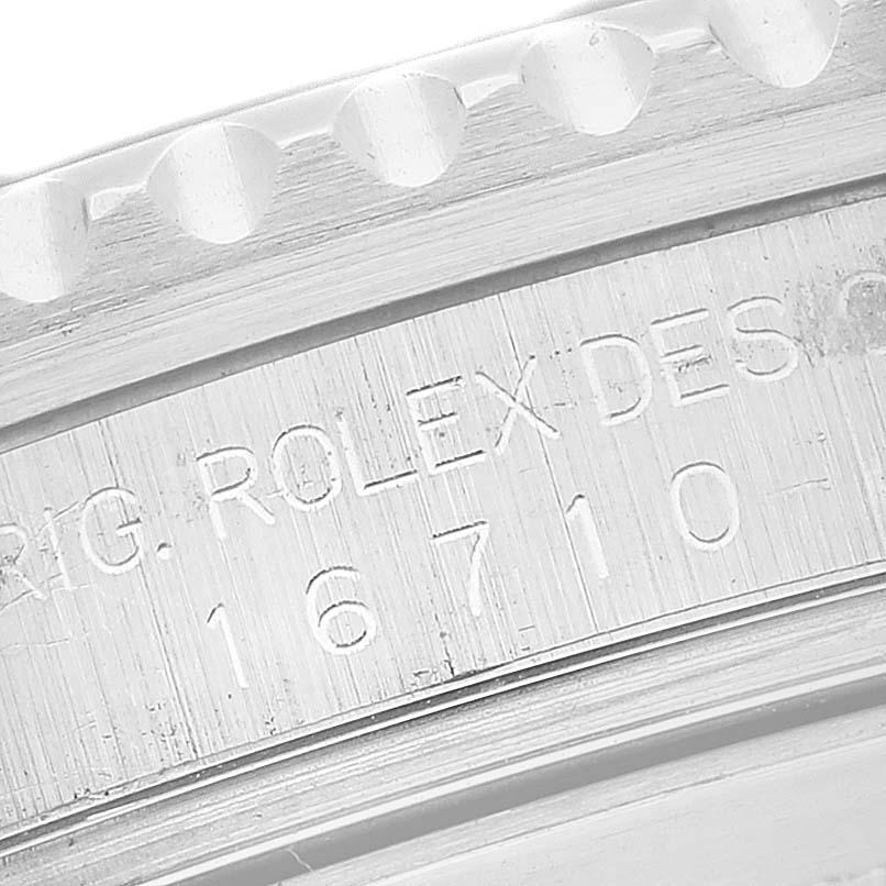 Rolex GMT Master II Black Bezel Dial Steel Mens Watch 16710 Box Papers 2