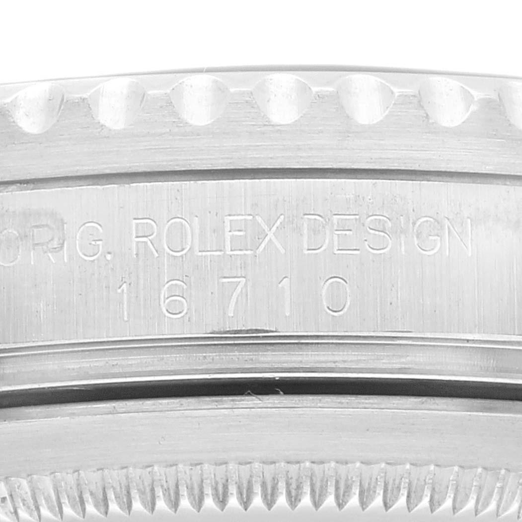 Rolex GMT Master II Black Bezel Dial Steel Mens Watch 16710 Box Papers 3