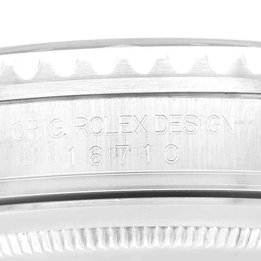 Rolex GMT Master II Black Bezel Dial Steel Mens Watch 16710 2