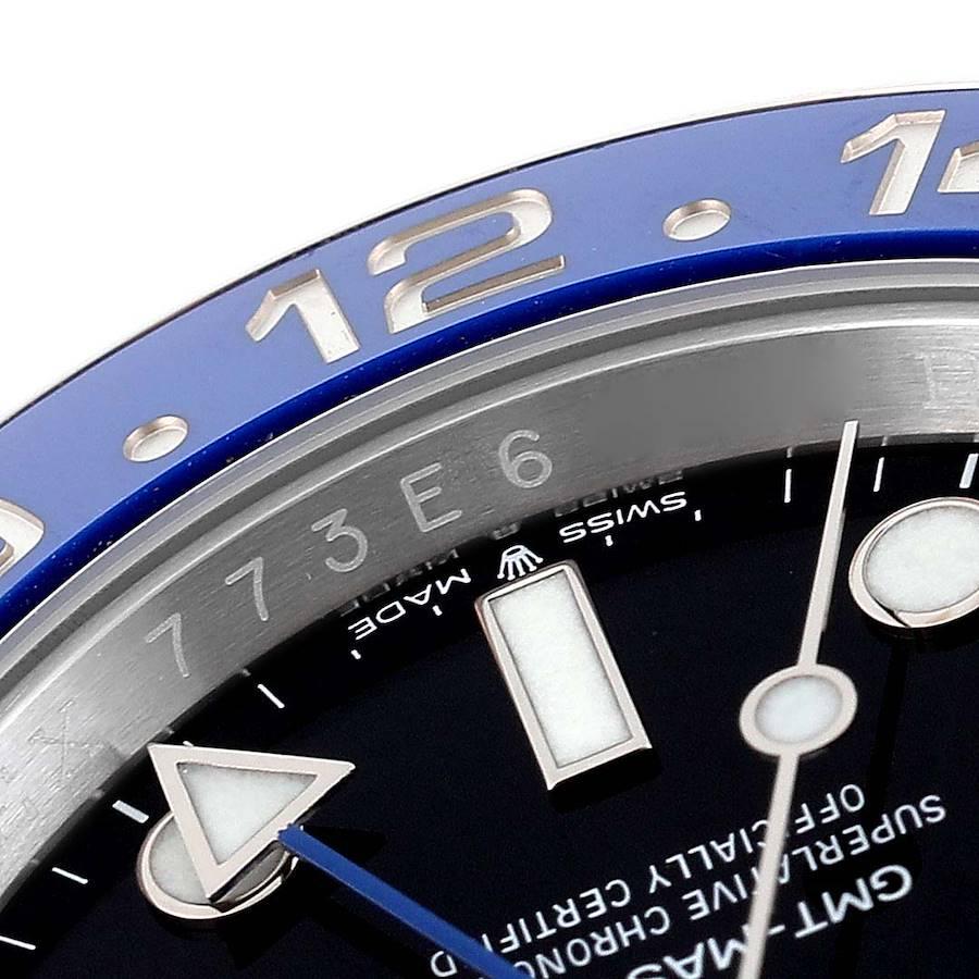 Rolex GMT Master II Negro Azul Batman Bisel Acero Reloj Hombre 126710 Sin Usar en venta 2