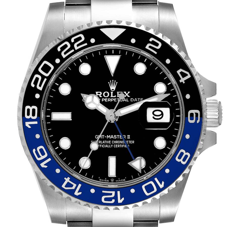Rolex Montre GMT Master II noire et bleue avec en acier pour hommes 126710, non portée