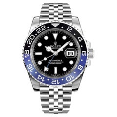 Rolex Montre-bracelet GMT Master II noire et bleue Batman Jubilee pour hommes 126710