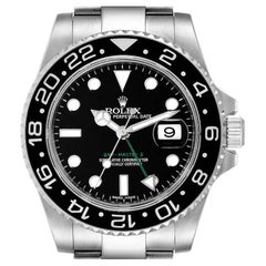 Rolex GMT Master II Black Dial Bezel Steel Mens Watch 116710 Box Card