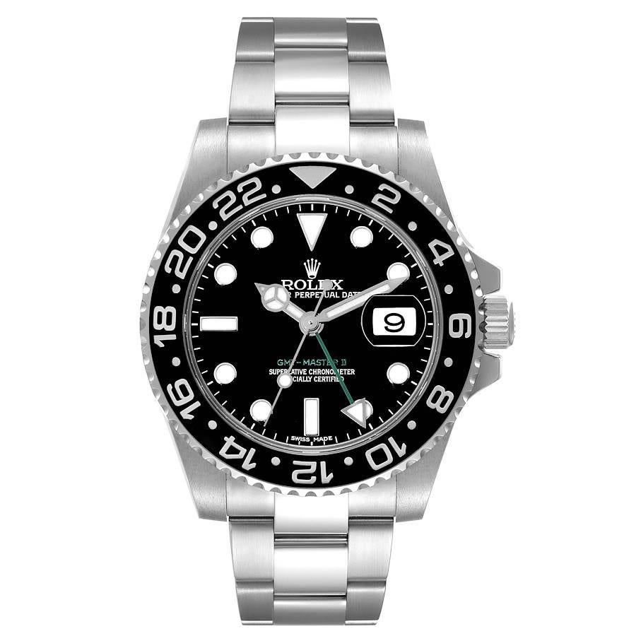 Rolex GMT Master II Black Dial Ceramic Bezel Steel Mens Watch 116710 Rolex GMT Master II Black Dial Ceramic Bezel Steel Mens Watch 116710