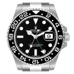Rolex GMT Master II Black Dial Ceramic Bezel Steel Mens Watch 116710 Box Card Rolex GMT Master II Black Dial Ceramic Bezel Steel Mens Watch 116710 Box Card