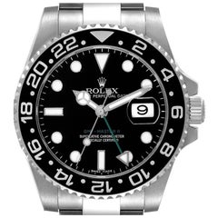 Rolex GMT Master II Black Dial Ceramic Bezel Steel Mens Watch 116710 Box Card