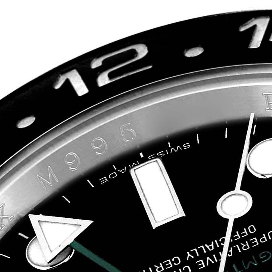 Rolex GMT Master II Black Dial Ceramic Bezel Steel Mens Watch 116710 In Excellent Condition In Atlanta, GA