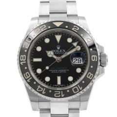 Rolex GMT Master II Black Dial Oyster Band Steel Automatic Men's Watch 116710LN