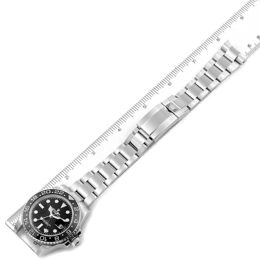 Rolex GMT Master II Black Dial Steel Men's Watch 116710 Box Card 7