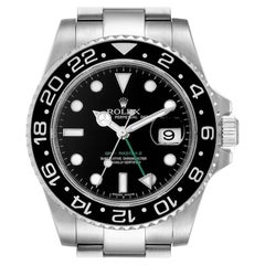 Rolex GMT Master II Black Dial Steel Men's Watch 116710 Box Card